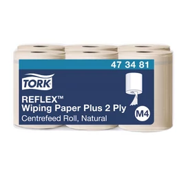 Tork 473481 Reflex törlőpapír plusz, natúr, 2 rétegű, M4/ guriga