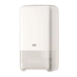 Tork 557500 duplatekercses Mid-size toalettpapír-adagoló fehér színben (T6)