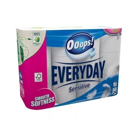 Ooops! Everyday WC papír Sensitive - 3 rétegű, 24 tekercs