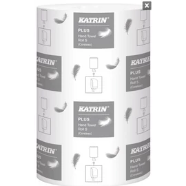Katrin 97494  14cm belsőmagos kéztörlő 2 rétegű hófehér (2634 helyett) (12 tekercs/zsugor 60 méter / tekercs 240 lap)
