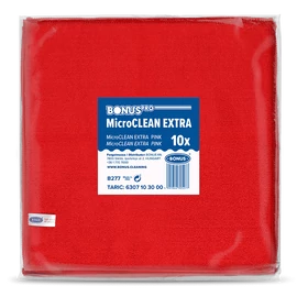 BonusPRO MicroCLEAN Extra kendő piros 40x40cm (10db/csomag)