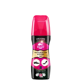 EMU Care & Shine Shoe Liquid folyékony cipőfényező 2in1 fekete 75 ml