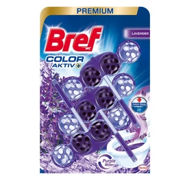Bref Color Aktiv golyós WC illatosító Levendula 3x50g