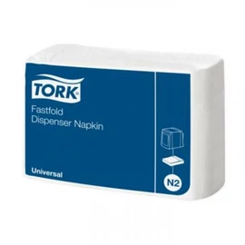 TORK 10933 Fastfold Universal adagolós szalvéta, 1 rétegű, 24x30 cm (1/2-es hajtogatással: 8x12 cm), fehér (300 lap/csomag, 36 csomag/karton)
