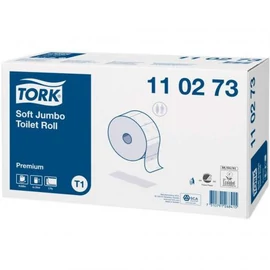TORK 110273 Soft Jumbo Premium toalettpapír, 2 rétegű, 26-os, fehér (1800 lap/guriga, 360 méter/guriga, 6 guriga/zsugor)