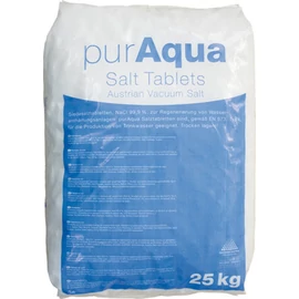 PurAqua regeneráló sótabletta gépi vízlágyításhoz, 25 kg