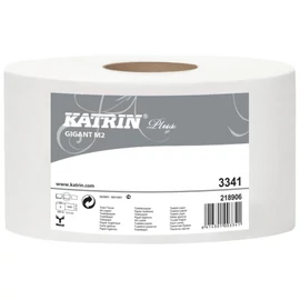 KATRIN 16365 (3341) Plus Gigant M2 toalettpapír, 2 rétegű, 23-as, hófehér (180 méter/guriga, 6 guriga/zsugor)