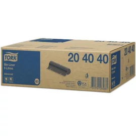 TORK 204040 Advanced hulladékgyűjtő zsák, 5 L, fekete (50 darab/tekercs, 20 tekercs/karton)