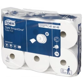 TORK 472242 SmartOne Advanced tekercses toalettpapír, 2 rétegű, 20-as, fehér (1150 lap/guriga, 207 méter/guriga, 6 guriga/zsugor)