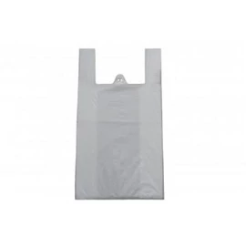 Nylon szatyor, 28x48 cm, fehér (500 darab/csomag)