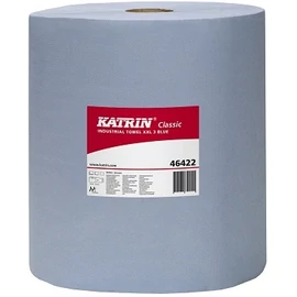 KATRIN 46422 Classic XXL3 ipari kéztörlő papír, 3 rétegű, 29-es, kék (500 lap/guriga, 190 méter/guriga, 2 guriga/zsugor) - ÖKO
