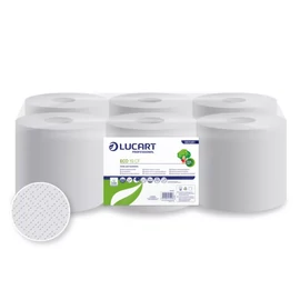 Lucart Eco 19 CF tekercses kéztörlő 19 cm  2 rétegű, fehér 100 m (Karton - 6 tek)