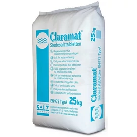 Claramat regeneráló sótabletta gépi vízlágyításhoz, 25 kg