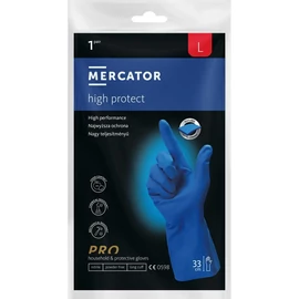 MERCATOR® high protect vastag, vegyszerálló, nitril kesztyű - 1 pár - Kék (L-es)