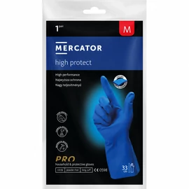 MERCATOR® high protect vastag, vegyszerálló, nitril kesztyű - 1 pár - Kék (M-es)