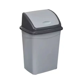 Szemetes 50 L billenőfedeles, szürke