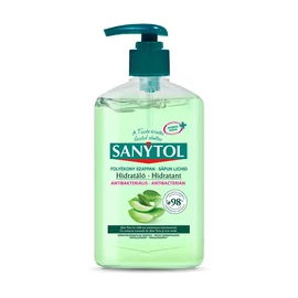 Sanytol fertőtlenítő és hidratáló folyékony szappan Zöld tea és Aloe vera 250ml 
