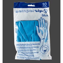 Gumikesztyű, latex, XL