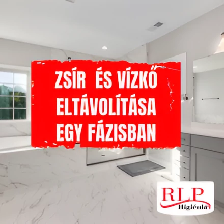 Zsíros szennyeződés és vízkő egyidejű eltávolítása 