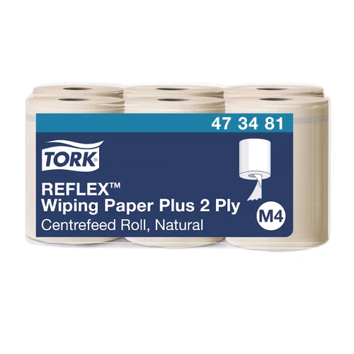 Tork 473481 Reflex törlőpapír plusz, natúr, 2 rétegű, M4/ guriga
