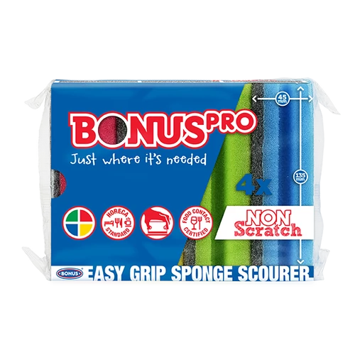 BonusPRO  Formázott mosogatószivacs 4db HORECA