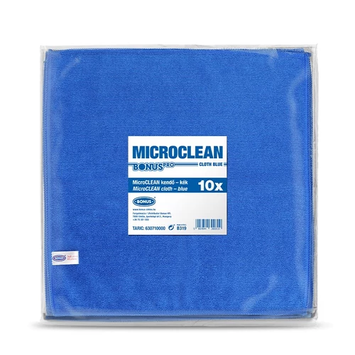 BonusPro mikroszálas kendő KÉK 32x32cm (10 db/csomag)