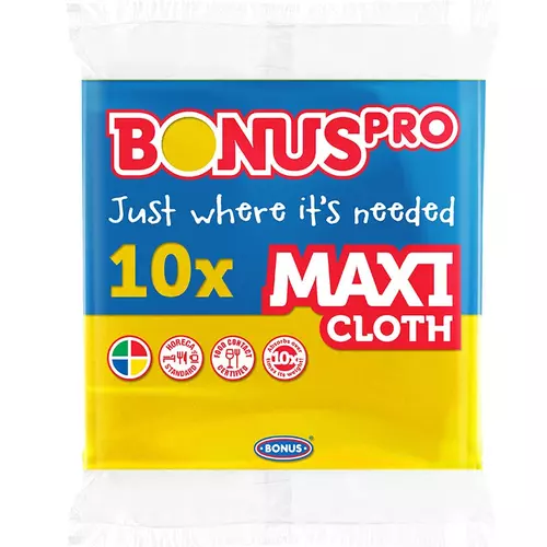 BonusPro Maxi törlőkendő SÁRGA 10db/csomag