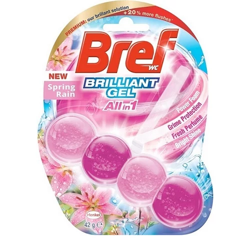 Bref Brilliant Gel Spring Rain WC illatosító 42g