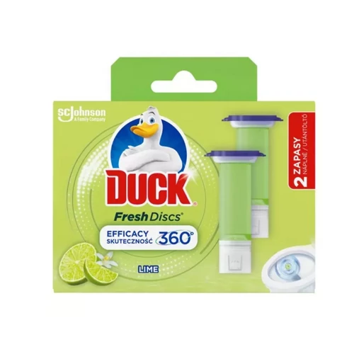 Duck Fresh Discs WC-öblítő korong utántöltő Lime utántöltő 2x36ml