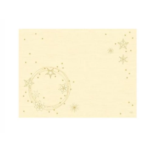 Duni 200825 Dunicel teríték-alátét, STAR SHINE CREAM, 30x40cm, 5x100db/karton KIFUTÓ TERMÉK!