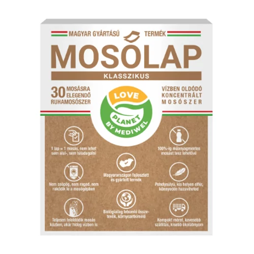 Mosólap 30 mosásra illatos