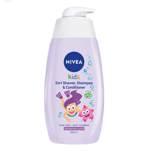Nivea Kids 2in1 Tusfürdő & Sampon  500 ml