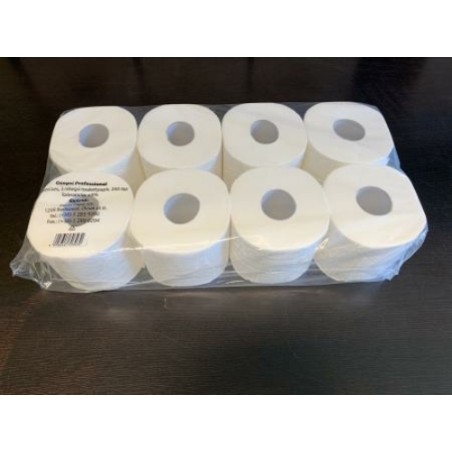 Ooops Professional kistekercses toalettpapír, 3 rétegű, hófehér (250 lap/guriga, 8 guriga/csomag)