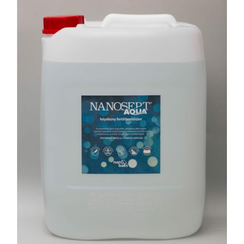 Nanosept Aqua folyékony felületfertőtlenítő szer, 5 kg (hígítás 10%-ban)