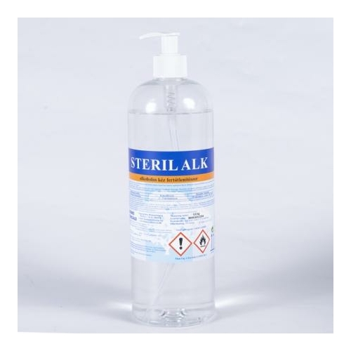HC Steril Alk alkoholos kézfertőtlenítő szer, folyékony, pumpás, 850 ml