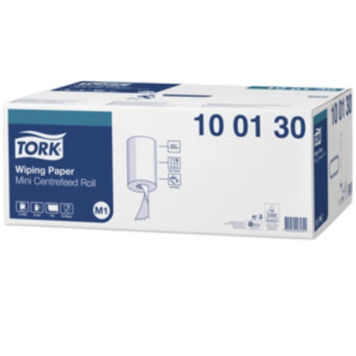 TORK 100130 Advanced belsőmagos kéztörlő papír, 1 rétegű, 14-es, fehér (120 méter/tekercs, 11 tekercs/karton)