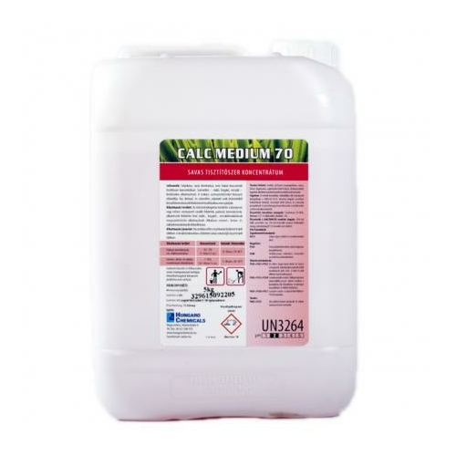 HC Calc Medium 70 savas tisztítószer koncentrátum (emelt foszforsavval, habzásmentesen), 5 kg