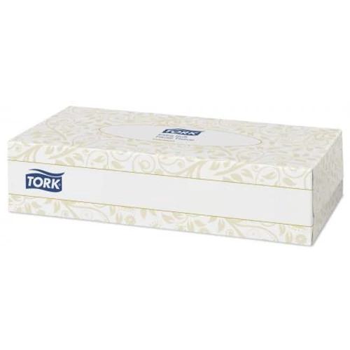 TORK 140280 Extra Soft kozmetikai kendő, 2 rétegű, 20x10 cm/lap, fehér (100 darab/doboz, 30 doboz/karton)