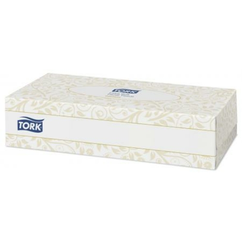 TORK 140280 Extra Soft kozmetikai kendő, 2 rétegű, 20x10 cm/lap, fehér (100 darab/doboz, 30 doboz/karton)