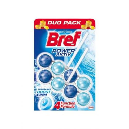 Bref Power Aktiv toalettfrissítő, Ocean, Duo Pack 2x50 g