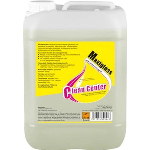 Maxiglass gépi pohármosogató szer, 5 L