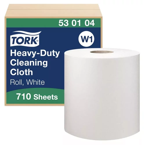 TORK 530104 Tisztítókendő 1 rétegű hófehér 270 méter
