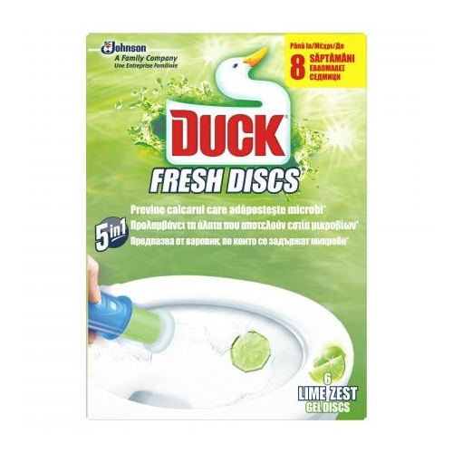 Duck Fresh Discs Lime toalettfrissítő gél, 36 ml