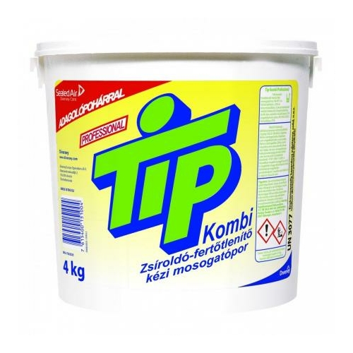 Tip Kombi Professional zsíroldó-fertőtlenítő kézi mosogatópor, 4 kg