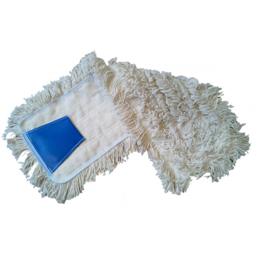 Füles pamut felmosómop, 40 cm, fehér