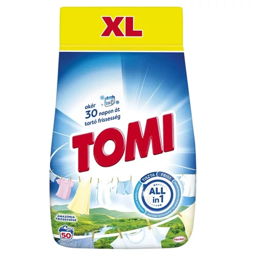 Tomi mosópor , fehér ruhákhoz - 50 mosás 2,5kg