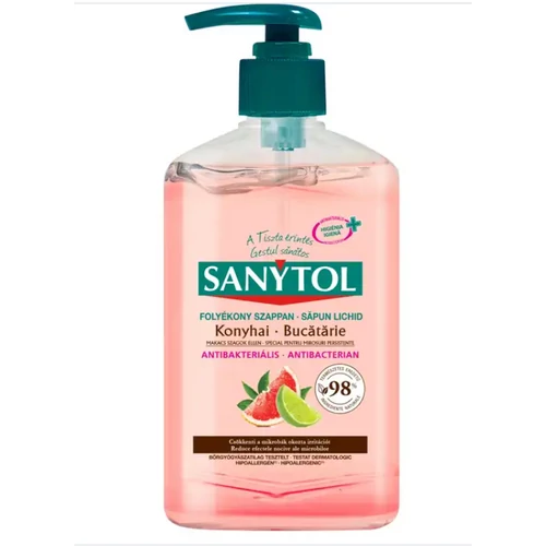 Sanytol antibakteriális folyékony szappan grapfruit és lime  250 ml