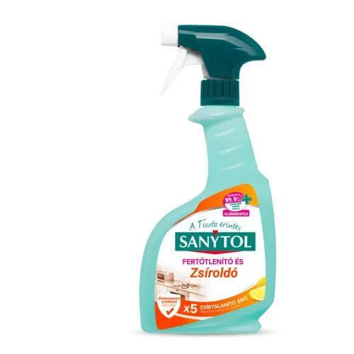 Sanytol fertőtlenítő konyhai zsíroldó spray 500 ml
