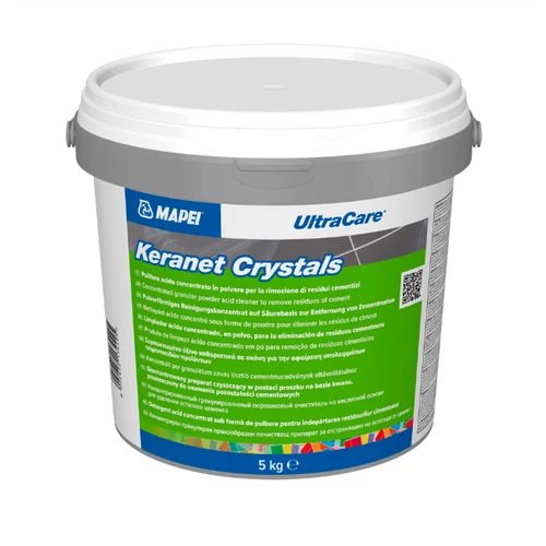 Mapei Ultracare Keranet Crystals Poralakú savas kémhatású tisztítószer kerámialapokhoz 5kg
