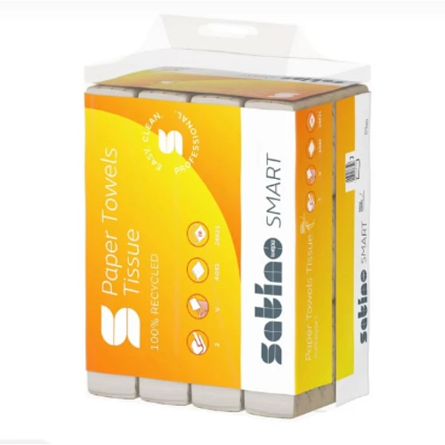 Wepa Satino 278690 / 277990 hajtott kéztörlő 2 rét. fehér